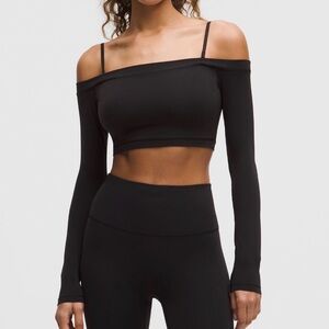 Lululemon Wunder Train off shoulder long sleeve shirt XS XL NWT